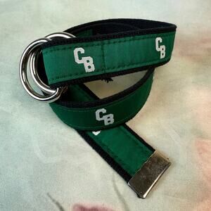 Vintage Cape Cod CB Logo Green Canvas Belt